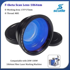 F-theta Field Scan Lens for 1064nm 20W-100W Fiber Laser Marking Machine 175*175