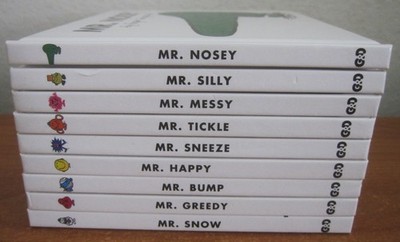 LOT OF 9 MR MEN HARDCOVER BOOKS BY ROGER HARGREAVES NICE!