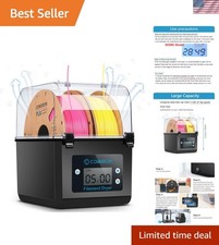 3D Printer Filament Dryer - Adjustable Temperature Dual-Spool Storage