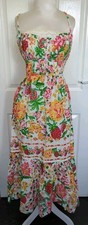 Farm Rio Floral Sketch Midi Dress XL UK 20