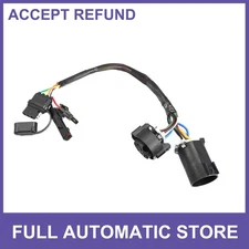 Single 7 Pin to 4 Way Tailgate Light Flat Trailer Wiring Harness Universal Black