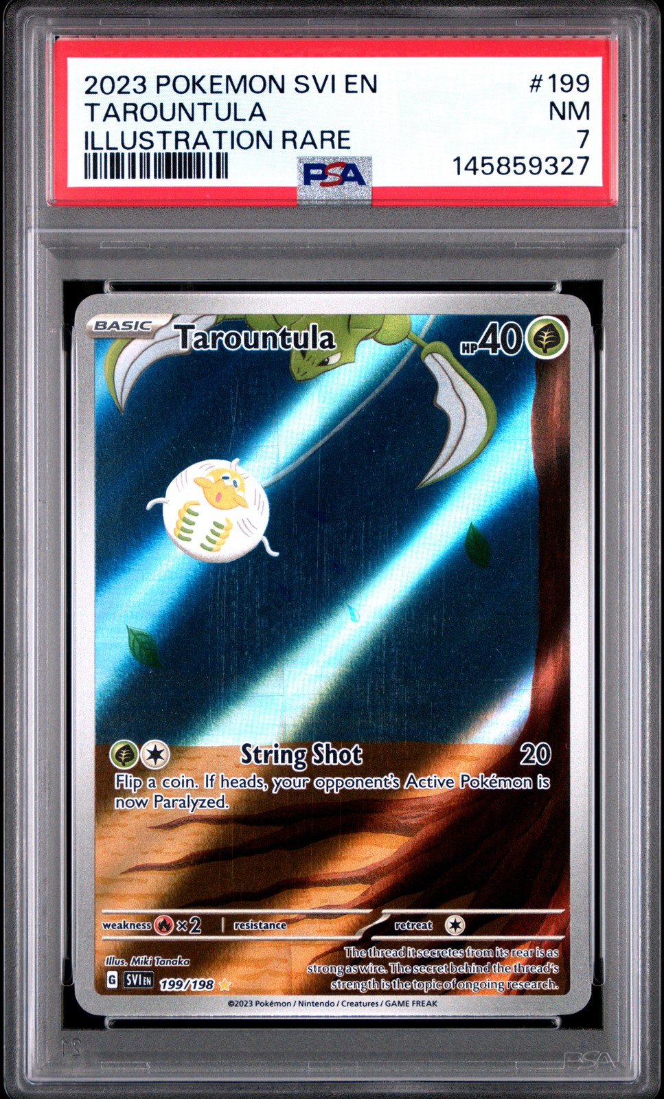 2023 Pokemon Scarlet & Violet 199 Tarountula PSA 7 145859327