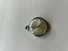 Vintage Caravelle Pocket Watch with Mirrored Cover Manual Wind