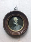 Antiq. Robert E. Lee Photo In Black Walnut Frame From Tree Appomattox Virginia