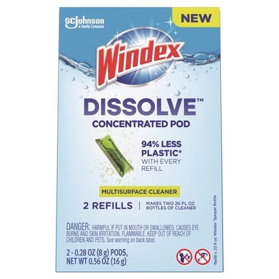 Windex Fresh Scent Concentrated Multi-Surface Cleaner Liquid 56oz (6-Pack)