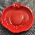 Royal Haeger Retro Red Ashtray USA R1545 Decor Cigar Cigarette Tabacco Vintage