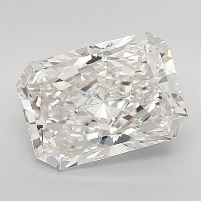 Lab Grown 2.07 Cts Radiant Cut IGI Certified CVD Diamond F Color VS2 Clarity