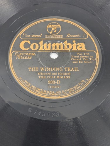 The Vagabond King Waltz/The Winding Trail THE COLUMBIANS 78 RPM PRE-WAR DANCE VG - Picture 4 of 6