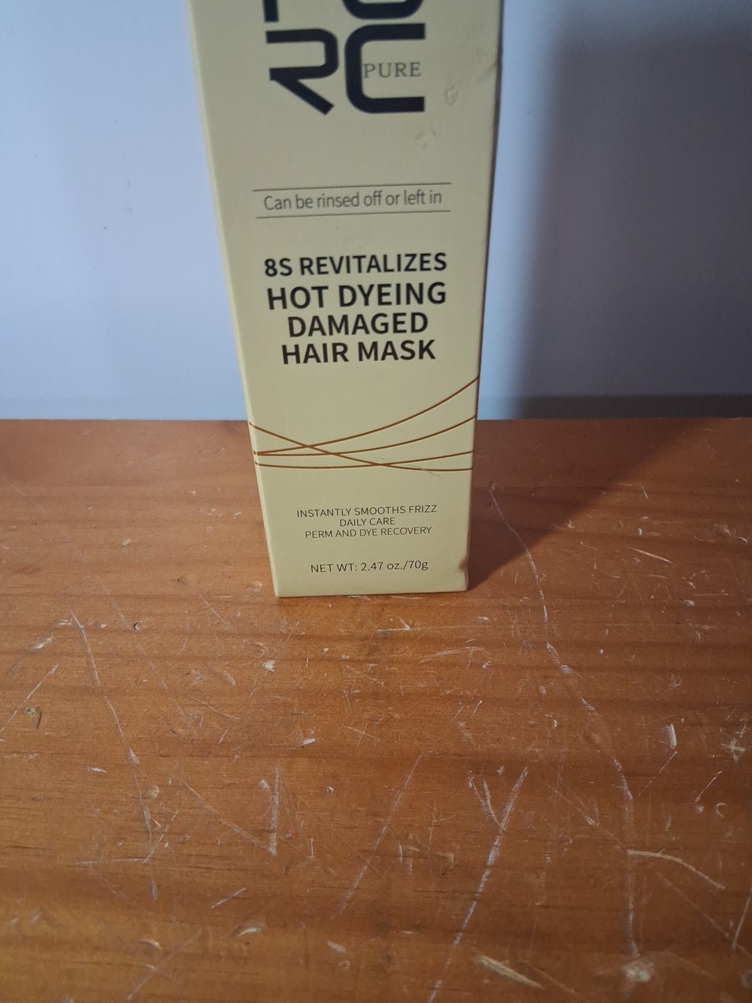 PURC 8S Mascarilla Capilar Revitalizante c/Keratina para Cabello Teñido y Dañado