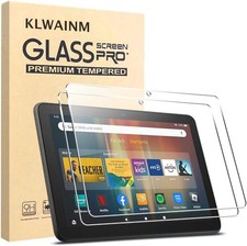 2 Pack Tablet Tempered Glass Screen Protector 9H Anti Scratch Bubble Free Film