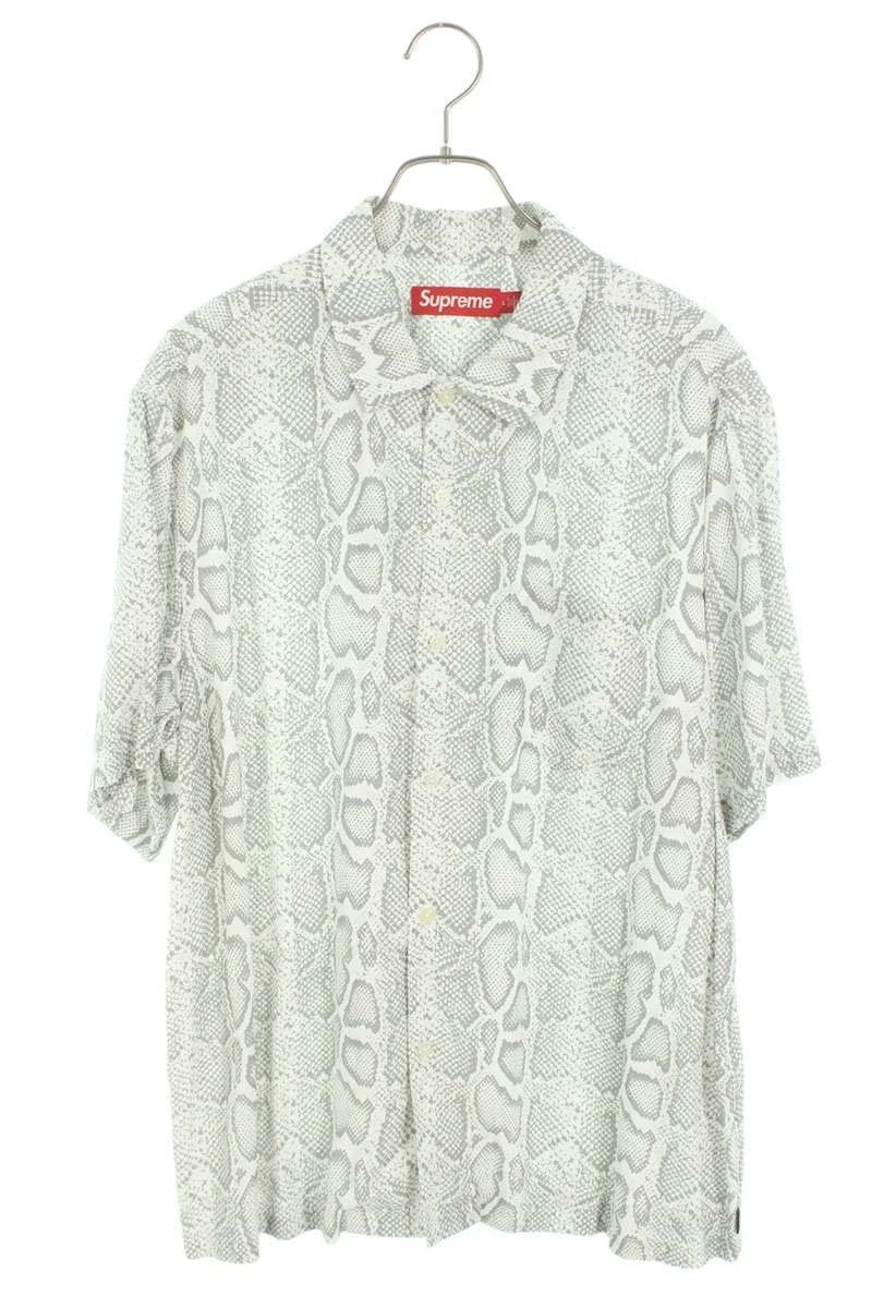 Chemise manches courtes Supreme taille L serpent S S chemise motif serpent rayonne courte S