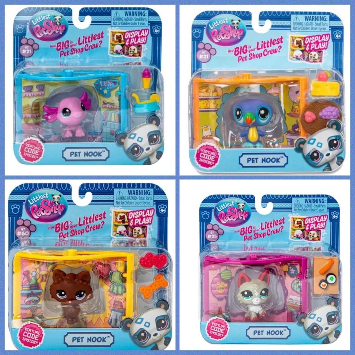 Littlest Pet Shop Pet Nook Pet Shop Crew Collection G7 # 21 #25