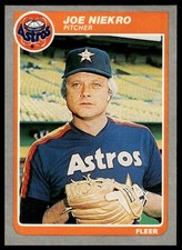 1985 Fleer #355 Joe Niekro NRMT+