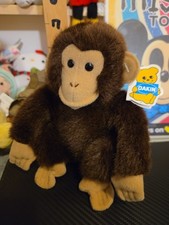DAKIN NWT Vintage 1985 Brown Ape Monkey Chimpanzee Plush Nature Babies Tag Chico