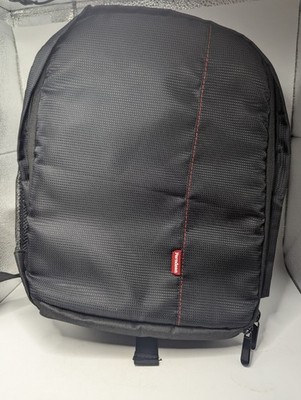 Ferndean Camera Backpack black with Red interior removable adjustable dividers