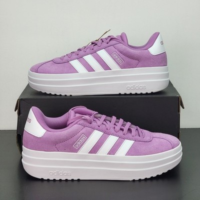 Adidas VL Court Women's Size 8 Athletic Shoes Pink White Casual Sneakers