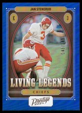 2024 Prestige Living Legends Xtra Points Blue #6 Jan Stenerud /249 - FB