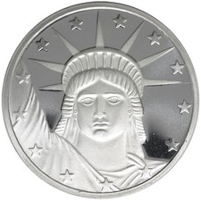 1 oz SilverTowne Lady Liberty Silver Round (New) 77.58 per troy oz