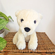 Jellycat Starry Eyed Polar Bear - Fluffy White / Cream Sparkly - Retired Rare