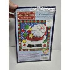 Simplicities by Janlynn Holiday Charming Santa Counted Cross Stitch Christmas