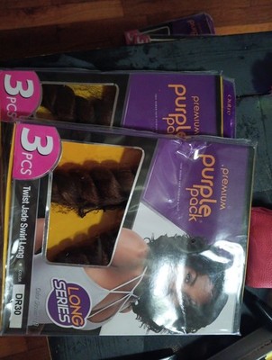 Lot Of 2 Premium Purple Pack 3pcs Twist Jade Swirl Long DR30 Wefts