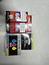 Lot of 3 Genuine Lexmark Ink Cartridges