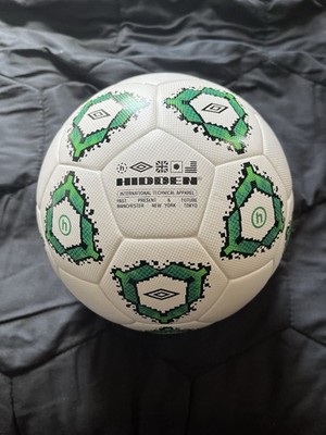 New Hidden NY Umbro International Soccer Ball White Green Logo Collaboration