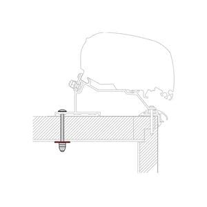 Fiamma F80 LMC Adapter Kit for Caravan Roof, instructions included. 98655Z100