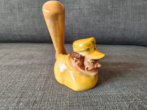 Vintage Ezra Brooks Baseball Player Whisky Alcohol Decanter Bottle Top Only - Picture 4 of 7