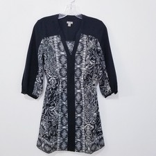 Urban Outfitters Ecote Women size XS Elastic Waist Casual Dress 3/4 Sleeves3