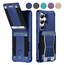 For Samsung Galaxy S26 S25 S24 S23 S22 S21 Ultra Leather Card Holder Case Cover