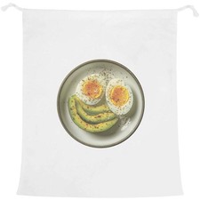 Image of 'Boiled Egg with Avocado' Laundry / Washing / Storage Bag (LB00041459)