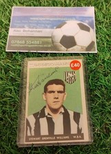 Stewart Grenville WBA C1958 100% Genuine Signed Football Trade Card A&BC