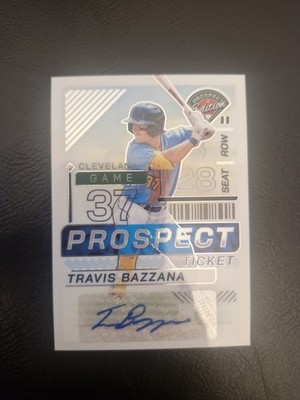 2024 Panini Prospect Edition Travis Bazzana Ticket Auto Cleveland