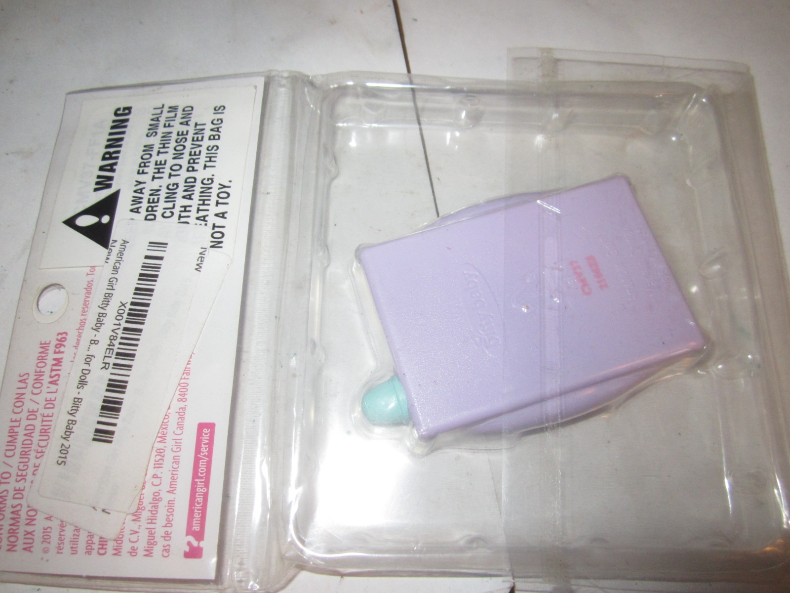 2015 American Girl Bitty Twins Cell Phone TOY Purple American Girl NIP