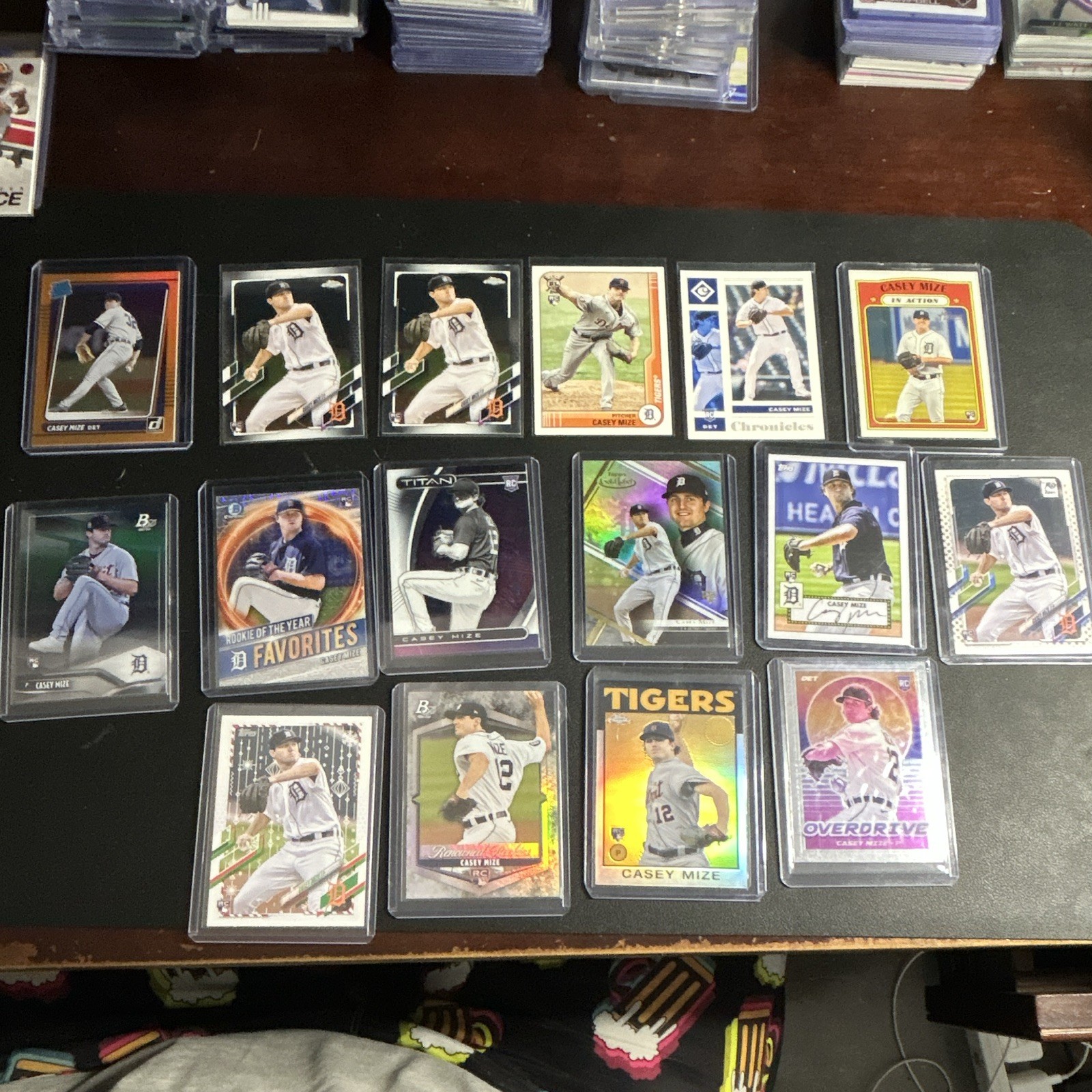Casey Mize Detroit Tigers 14-Card Rookie/Insert/Parallel Lot Topps/Bowman