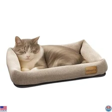 Cozy 2-in-1 Cat & Dog Bed with Scratch Pad – Eco-Friendly Jute & Cotton Design