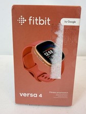 NEW Fitbit Versa 4 Fitness Smartwatch - Pink Sand/Copper Rose Aluminum