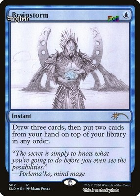 Brainstorm (Sketch Showcase) EN [SLD - 582] - LP [Foil] TCG MTG