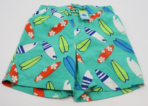 Youth Boys Gymboree Green Shorts and Authentic J Khaki Swim Shorts Size 5 Set - Picture 3 of 3
