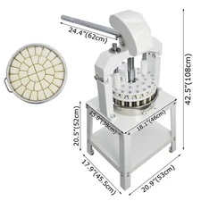 Commercial Bakery 36PCS Manual Dough Dividing Machine Dough Cutter 30g-160g