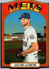 2021 Topps Heritage #72DC-3 Jacob deGrom 1972 Die Cuts