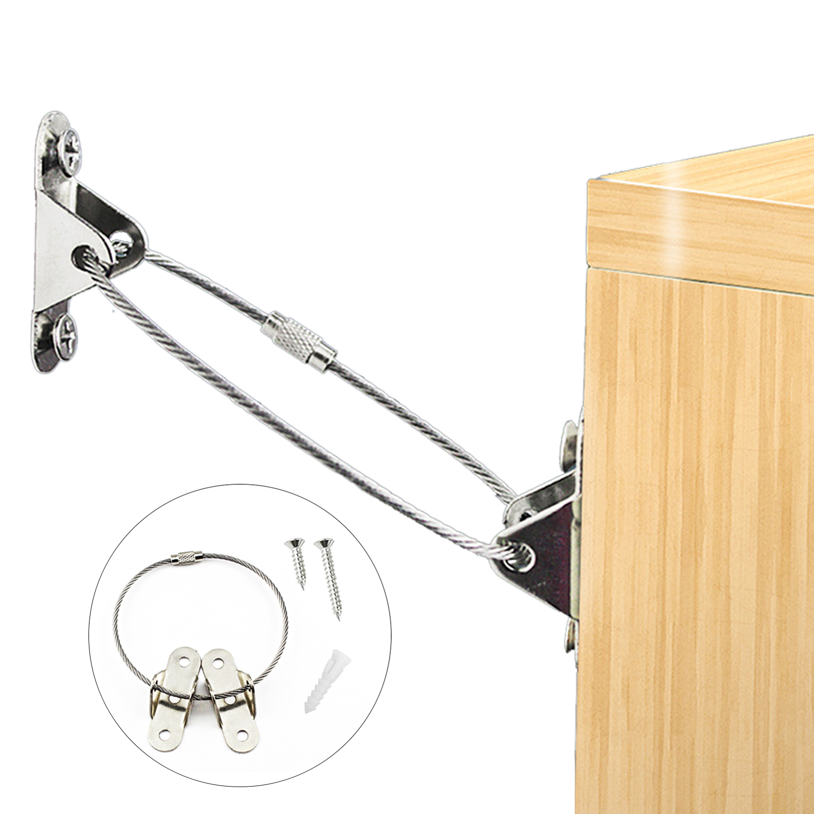 Pet Furniture Anchor Kit Earthquake Wall Protective Anti Tip Metal Baby