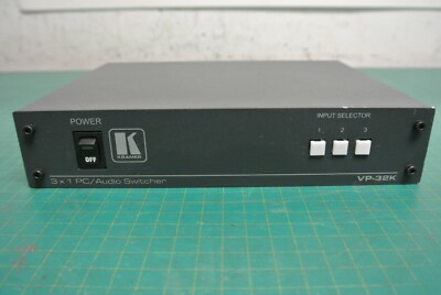 Kramer VP-32K 3x1:2 Computer Graphics Video and Stereo Audio Switcher