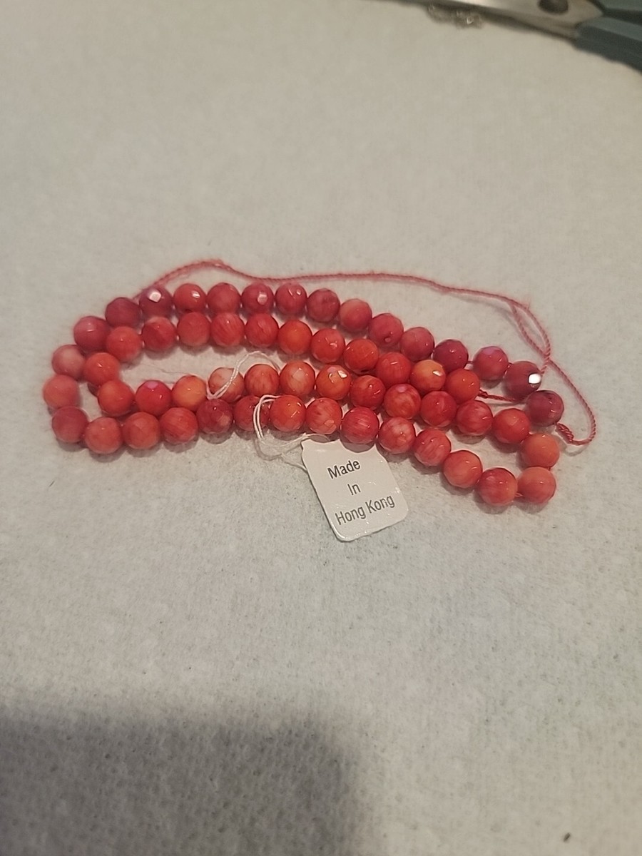 Wholesale Natural Orange Coral Beads 2mm 3mm 4mm 5mm 6mm 8mm Round