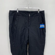 Columbia Snow Pants Modern Mountain 2.0 Outdoors Solid Black Size 1X Womens