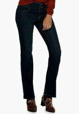 Mid Rise Bootcut Jeans, Rinse Wash Size 