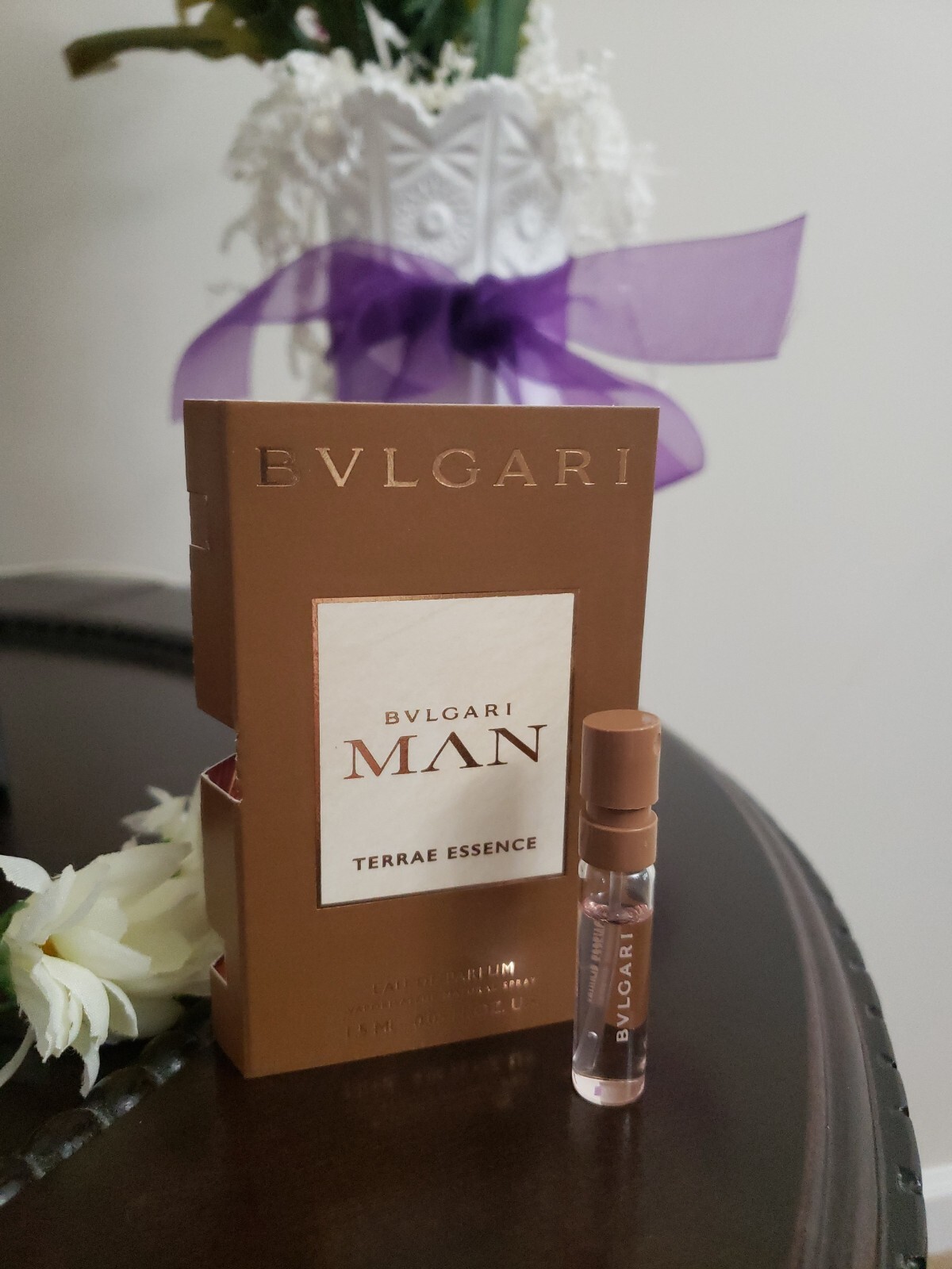 Bvlgari "ManTerrae Essence" Eau de Parfum 0.05oz Sample spray NIB 2024