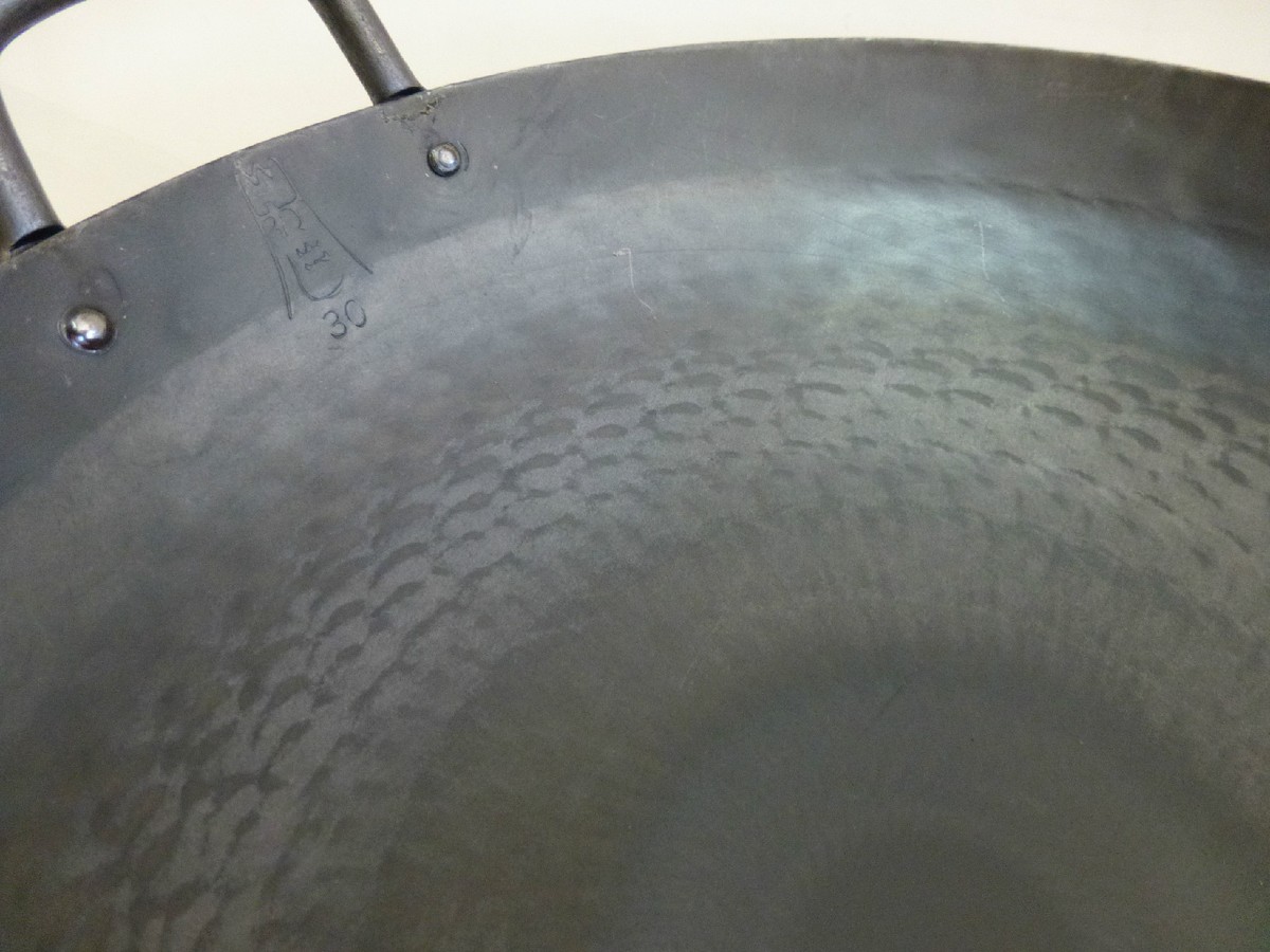 Professional Hammered Chinese Wok / Double Handle by Yamada Kogyo
