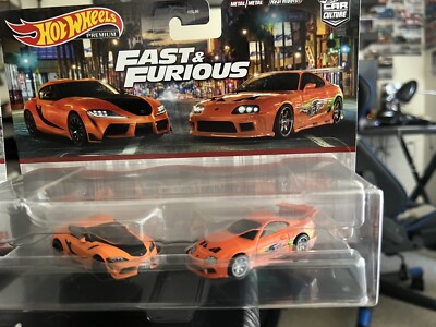 Hot Wheels Premium Car Culture Toyota Supra 2-Pack 2023 Fast